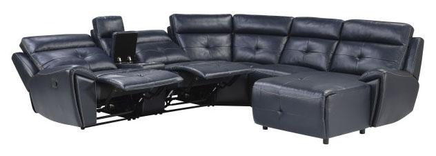 Avenue Armless Reclining Chair in Navy 9469NVB-AR