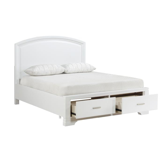 1520WHF-1-Youth (3) Full Platform Bed with Footboard Storage