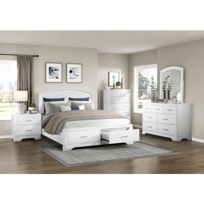 1520WHF-1-Youth (3) Full Platform Bed with Footboard Storage