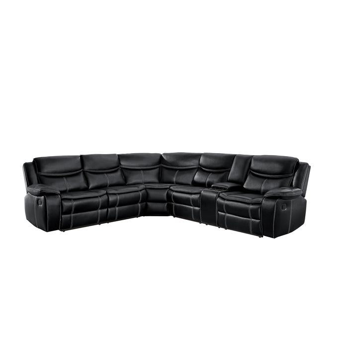 8230BLKSC - (3)3-Piece Sectional with Right Console image