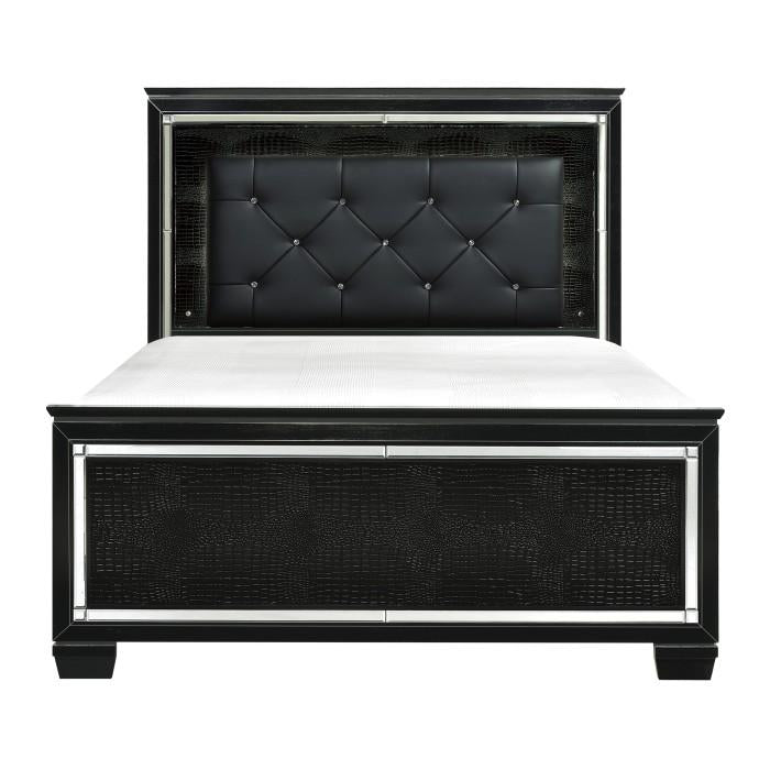 Allura King Panel Bed in Black 1916KBK-1EK image