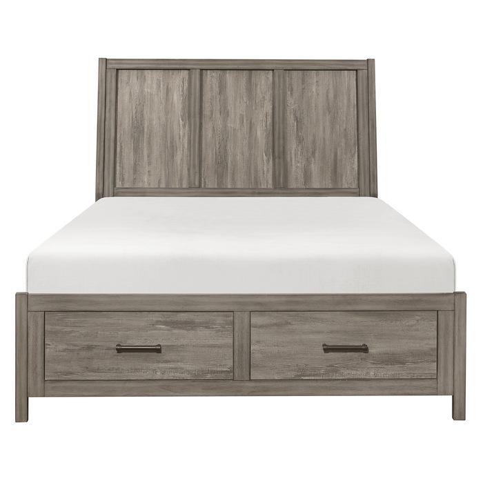 Bainbridge (3) Queen Platform Bed with Footboard Storage