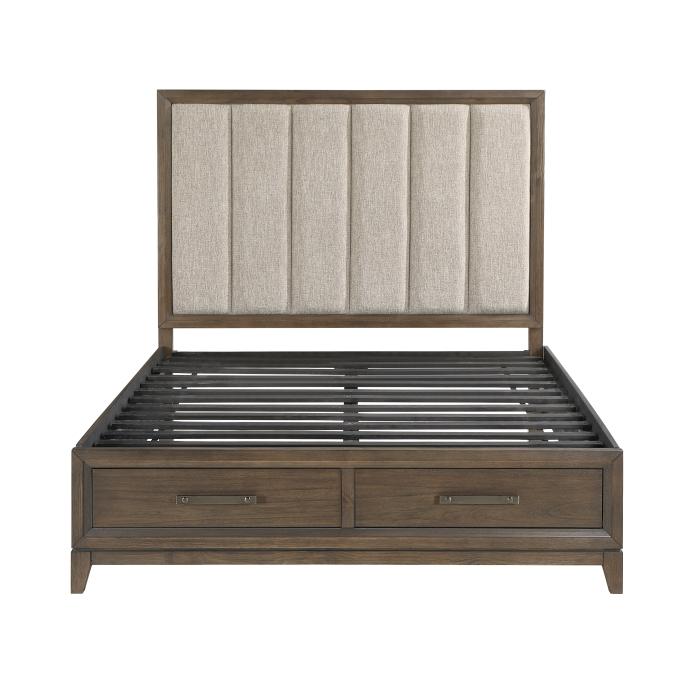 Cambridge (3) Queen Platform Bed with Footboard Storage