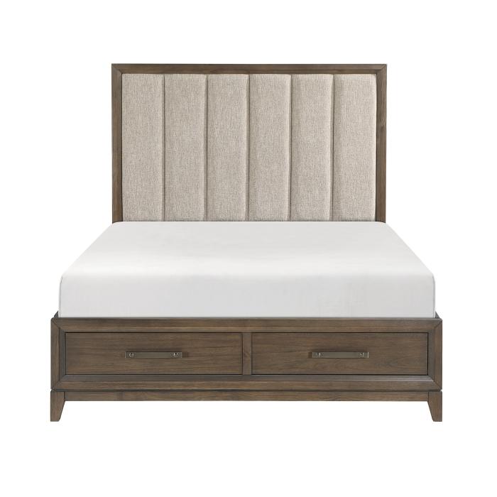 Cambridge (3) Queen Platform Bed with Footboard Storage