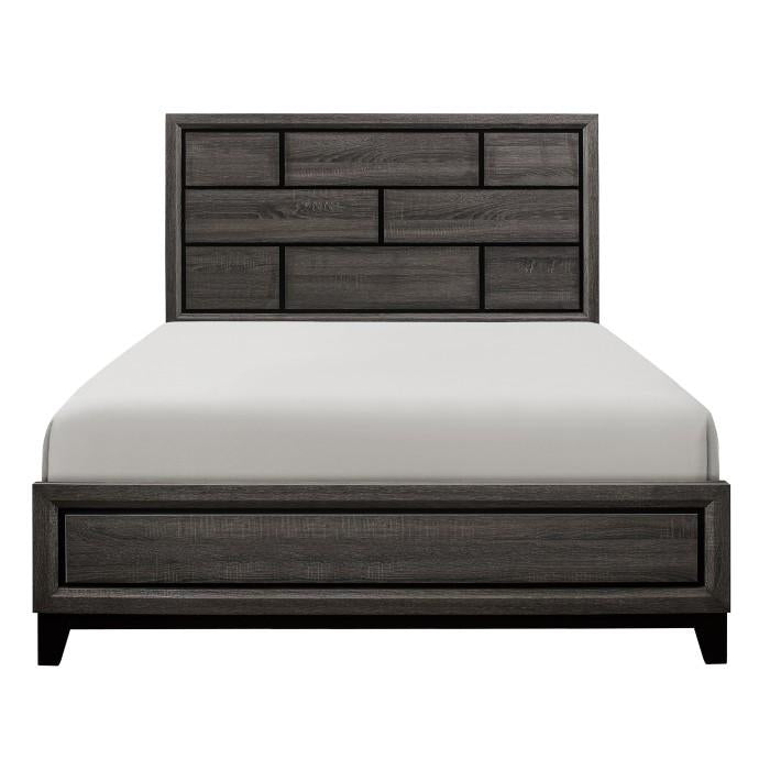 Davi King Panel Bed in Gray 1645K-1EK image