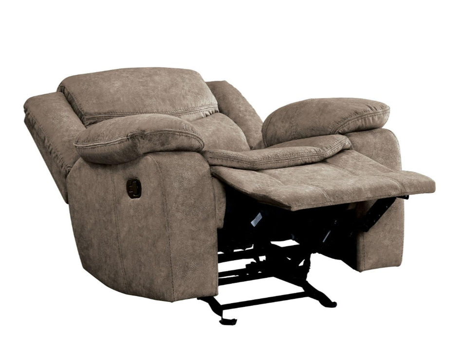 Bastrop Glider Reclining Chair in Brown 8230FBR-1