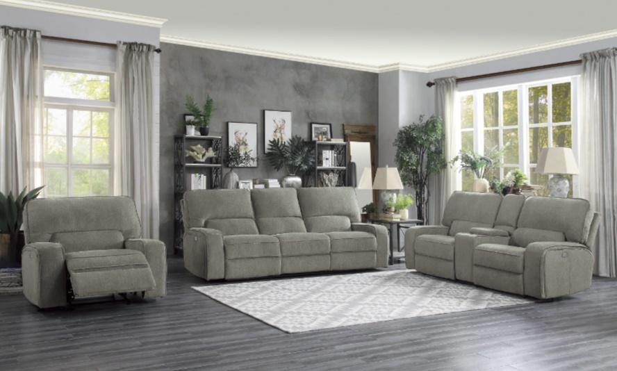 Borneo Power Double Reclining Loveseat in Mocha