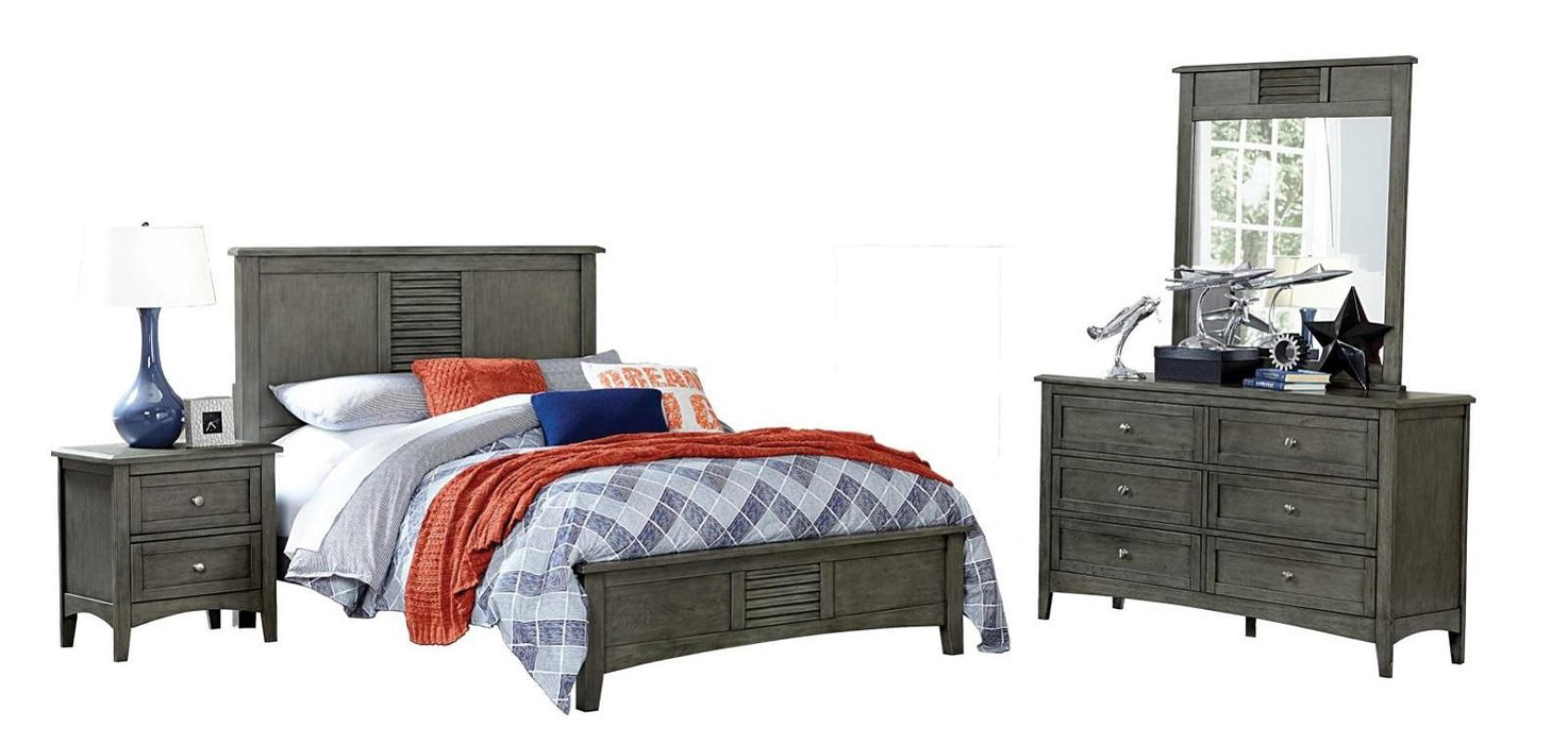 Garcia Twin Panel Bed in Gray 2046T-1