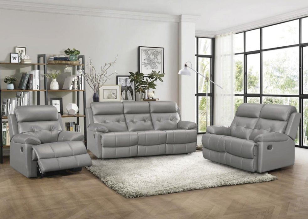 Lambent Double Reclining Chair in Silver Gray