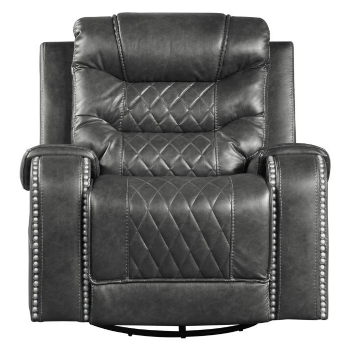 Putnam Swivel Glider Reclining Chair in Gray 9405GY-1 image