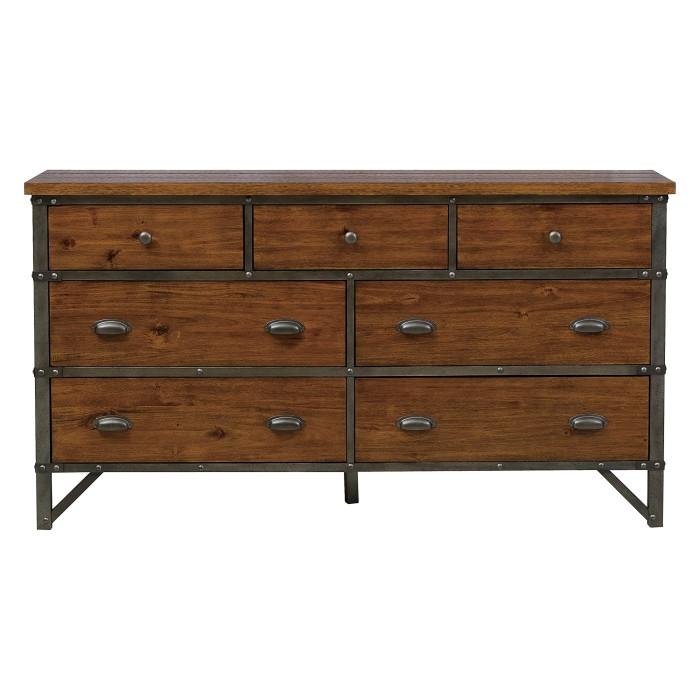 Holverson Dresser in Rustic Brown & Gunmetal 1715-5 image