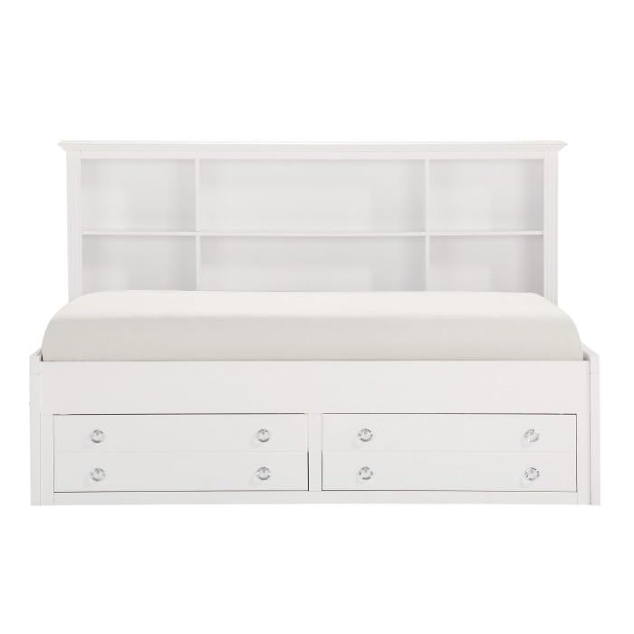 Meghan Twin Lounge Storage Bed in White 2058WHPRT-1 image