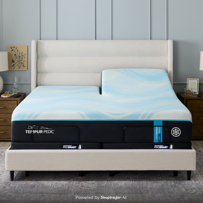 Tempur-Pedic® LuxeBreeze® Split Head King Sleep System Soft