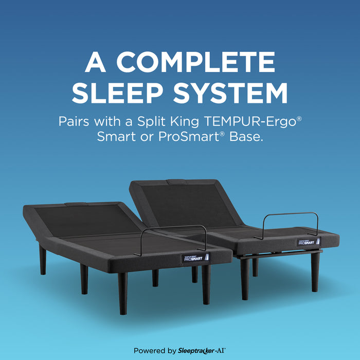 Tempur-Pedic® LuxeBreeze® Split Head King Sleep System Medium Hybrid