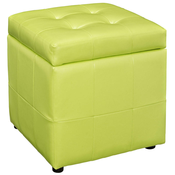 Volt Storage Upholstered Vinyl Ottoman