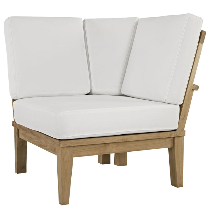 Marina Outdoor Patio Teak Corner Sofa