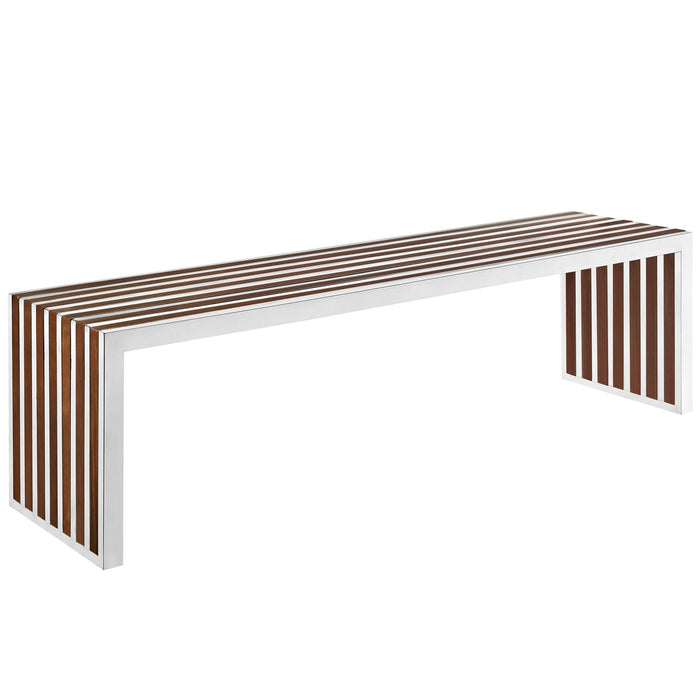 Gridiron Large Wood Inlay Bench image