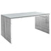 gridiron-stainless-steel-rectangle-dining-table