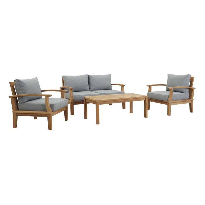 Marina 4 Piece Outdoor Patio Teak Set image