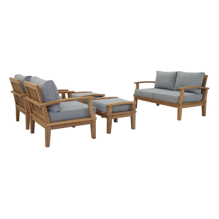 Marina 5 Piece Outdoor Patio Teak Set image