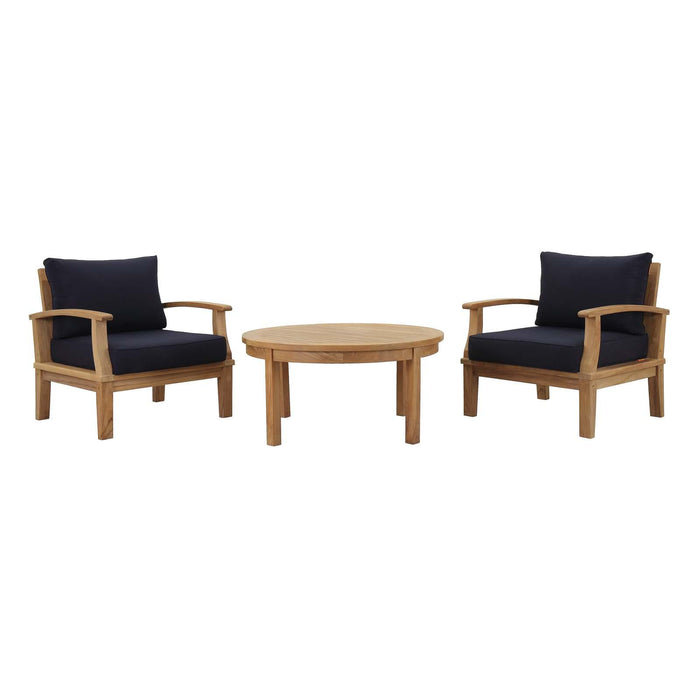 Marina 3 Piece Outdoor Patio Teak Set