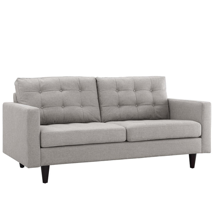 Empress Upholstered Fabric Loveseat