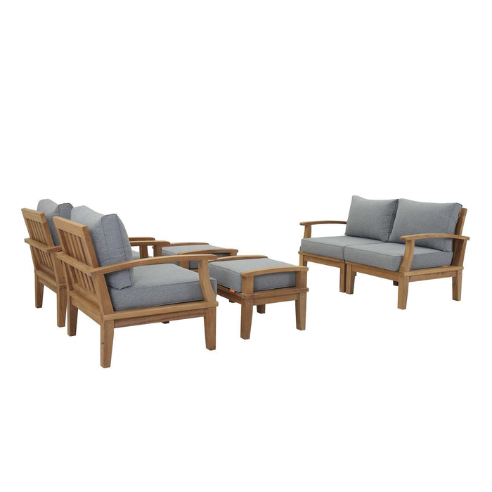 Marina 6 Piece Outdoor Patio Teak Set image