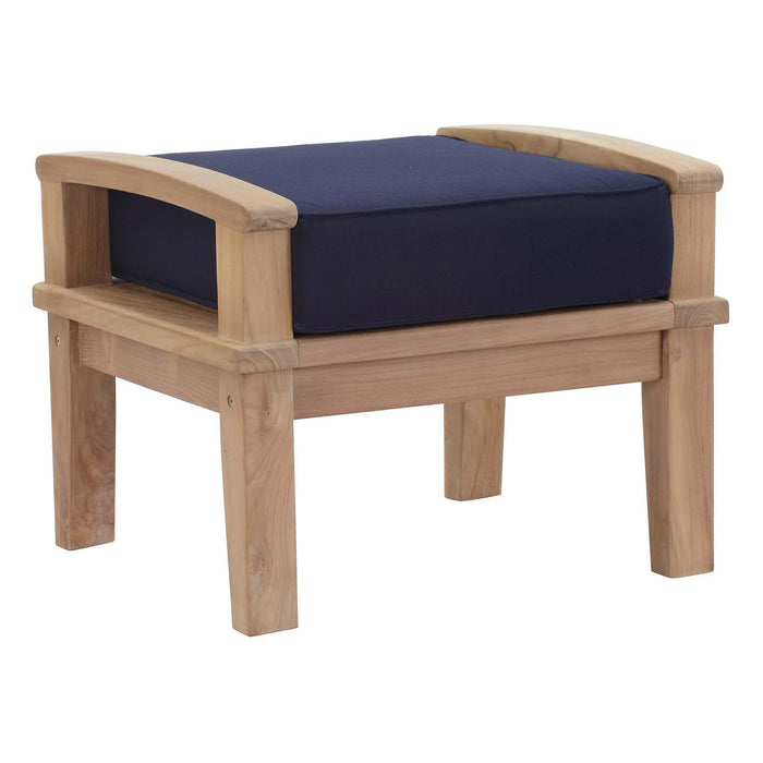 Marina Outdoor Patio Teak Ottoman