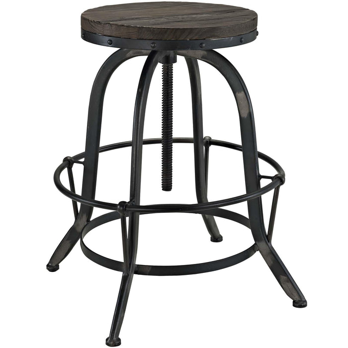 Collect Wood Top Bar Stool