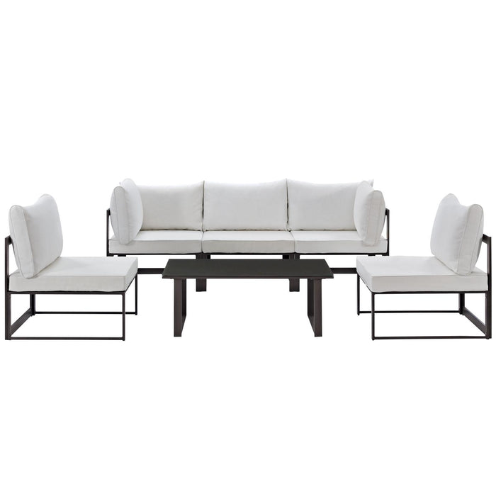 Fortuna 6 Piece Outdoor Patio Sectional Sofa Set