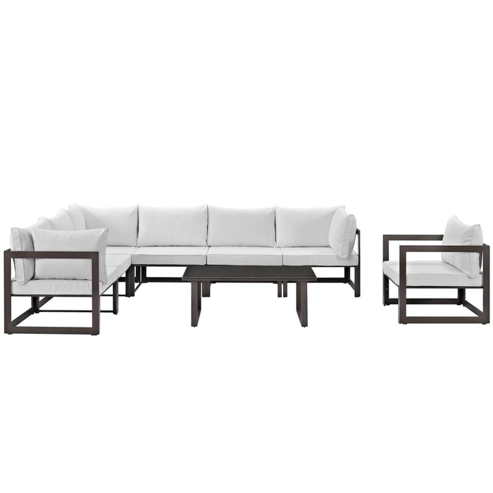 Fortuna 8 Piece Outdoor Patio Sectional Sofa Set