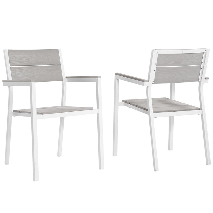 Maine Dining Armchair Outdoor Patio Set of 2