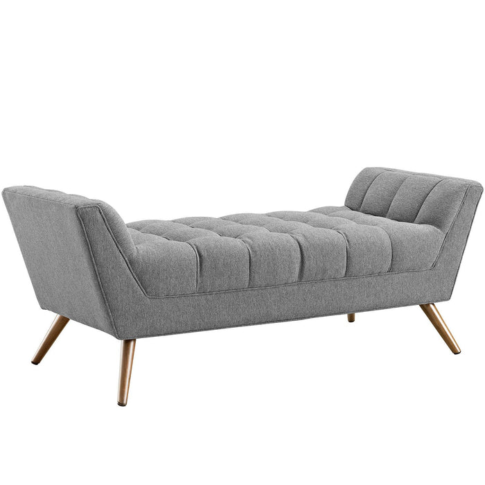 Response Medium Upholstered Fabric Bench