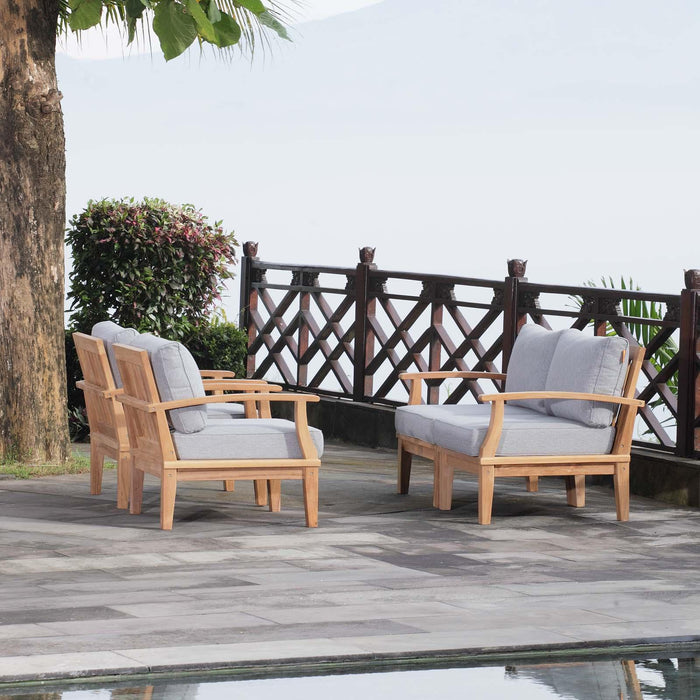 Marina 4 Piece Outdoor Patio Teak Set