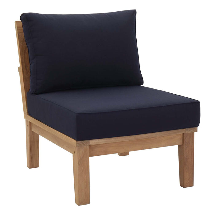 Marina Armless Outdoor Patio Teak Sofa