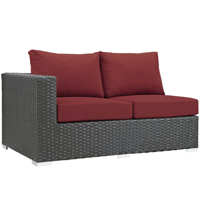 Sojourn Outdoor Patio Sunbrella� Left Arm Loveseat