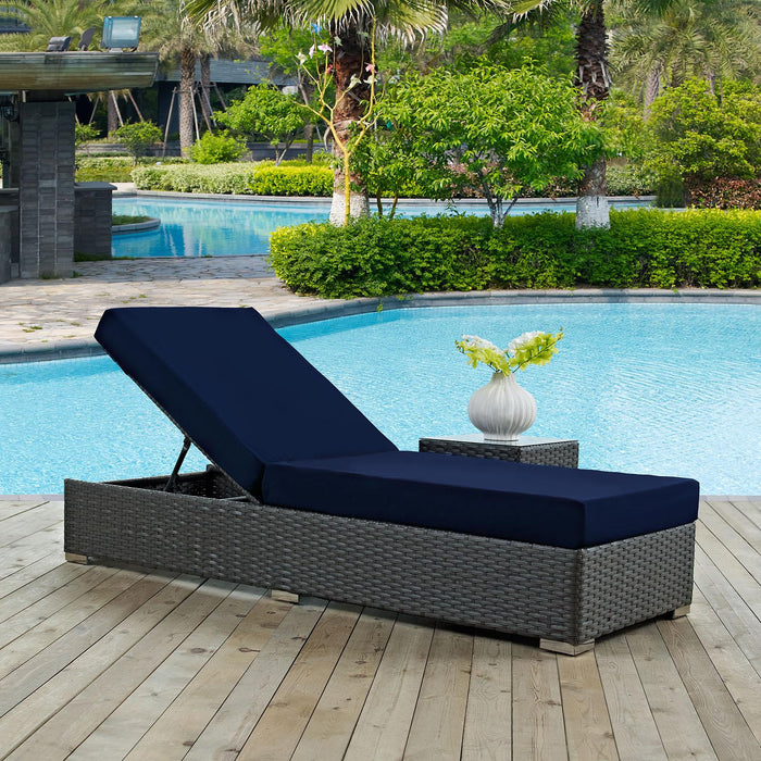 Sojourn Outdoor Patio Sunbrella� Chaise Lounge