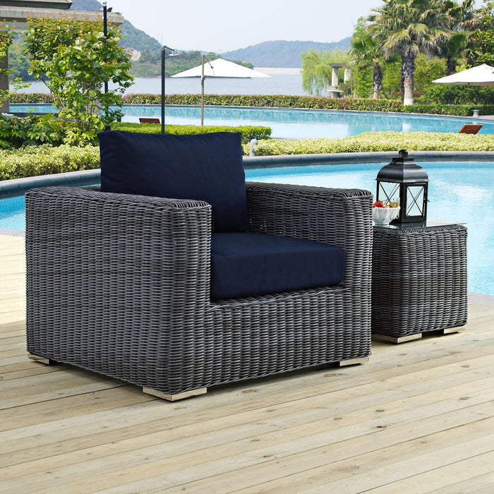 Summon Outdoor Patio Fabric Sunbrella� Armchair