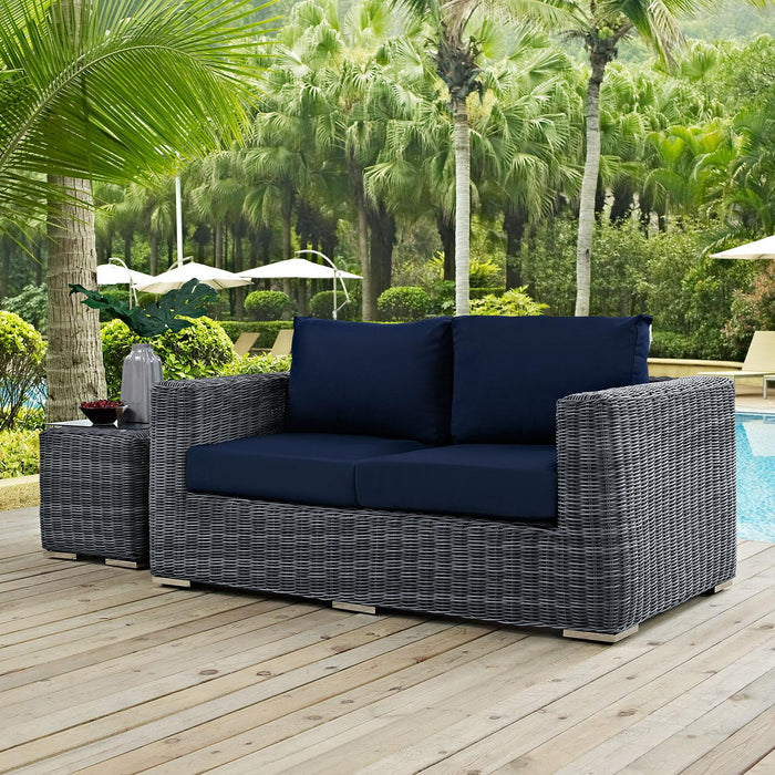 Summon Outdoor Patio Sunbrella� Loveseat