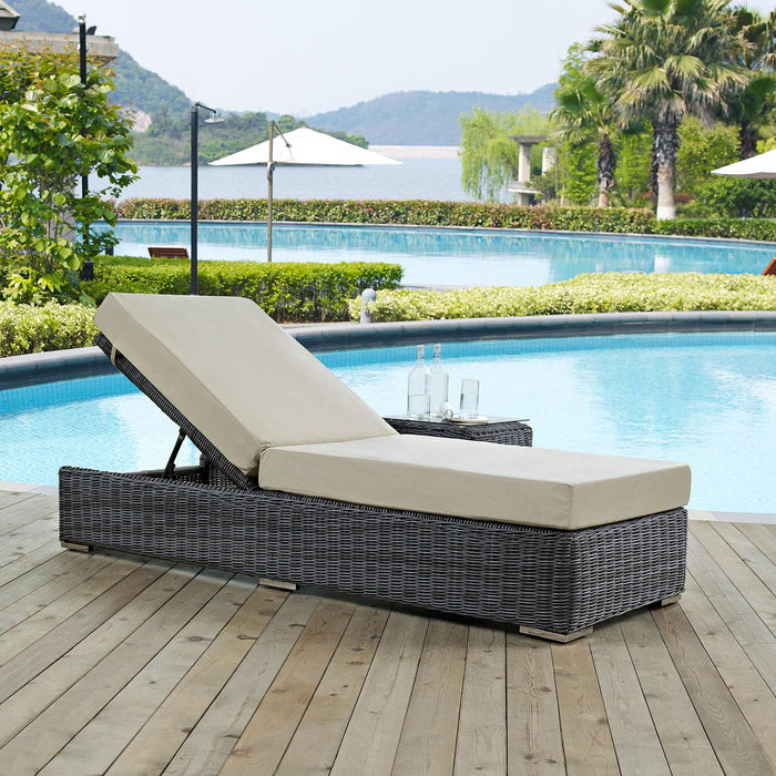 Summon Outdoor Patio Sunbrella� Chaise Lounge