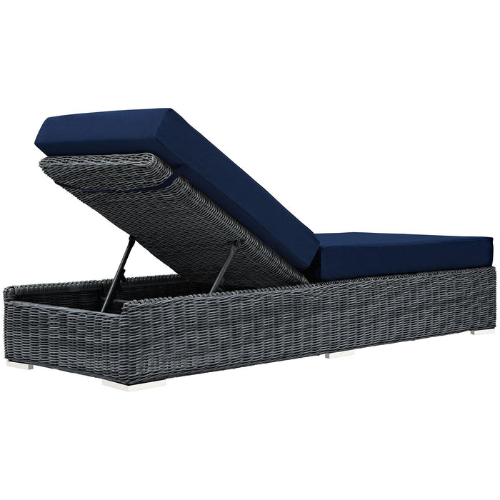 Summon Outdoor Patio Sunbrella� Chaise Lounge