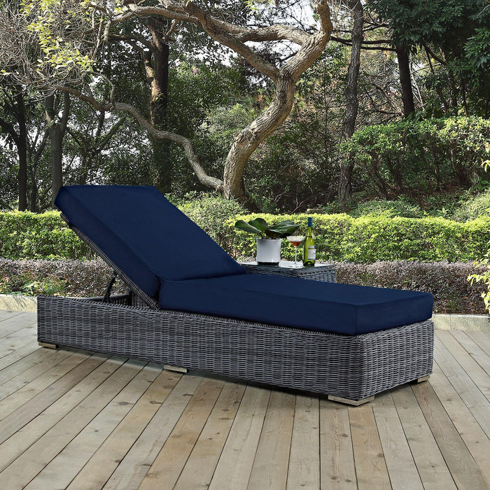 Summon Outdoor Patio Sunbrella� Chaise Lounge