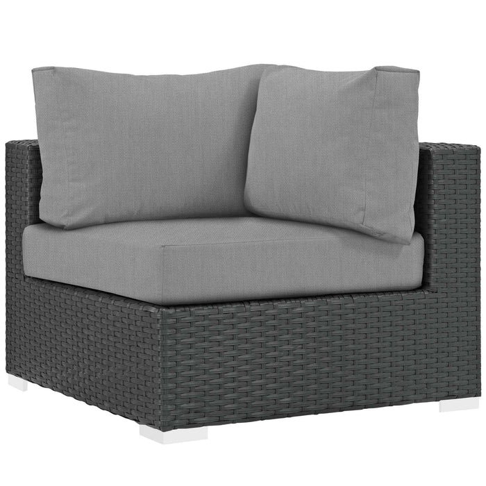 Sojourn 5 Piece Outdoor Patio Sunbrella� Sectional Set