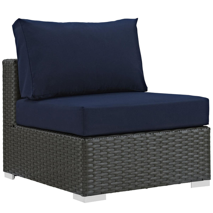 Sojourn 7 Piece Outdoor Patio Sunbrella� Sectional Set