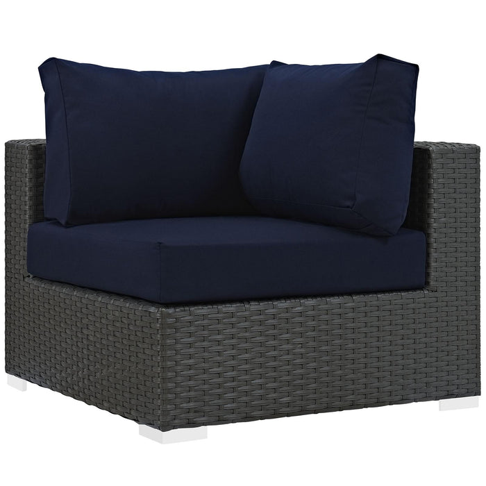 Sojourn 5 Piece Outdoor Patio Sunbrella� Sectional Set