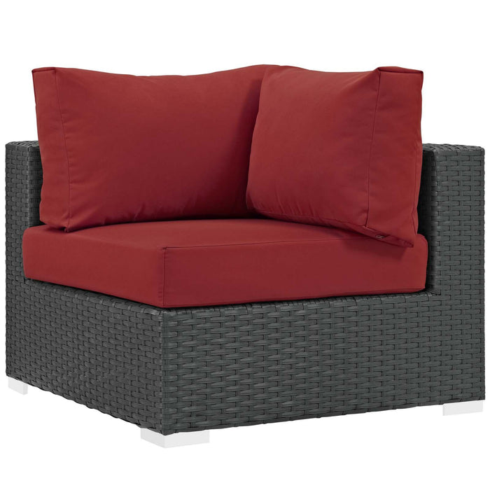 Sojourn 7 Piece Outdoor Patio Sunbrella� Sectional Set