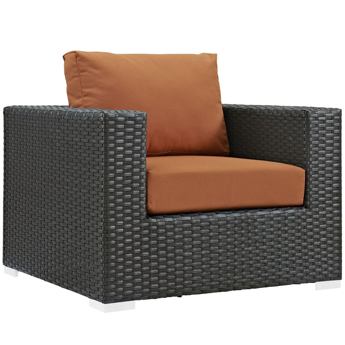 Sojourn 3 Piece Outdoor Patio Sunbrella� Sectional Set