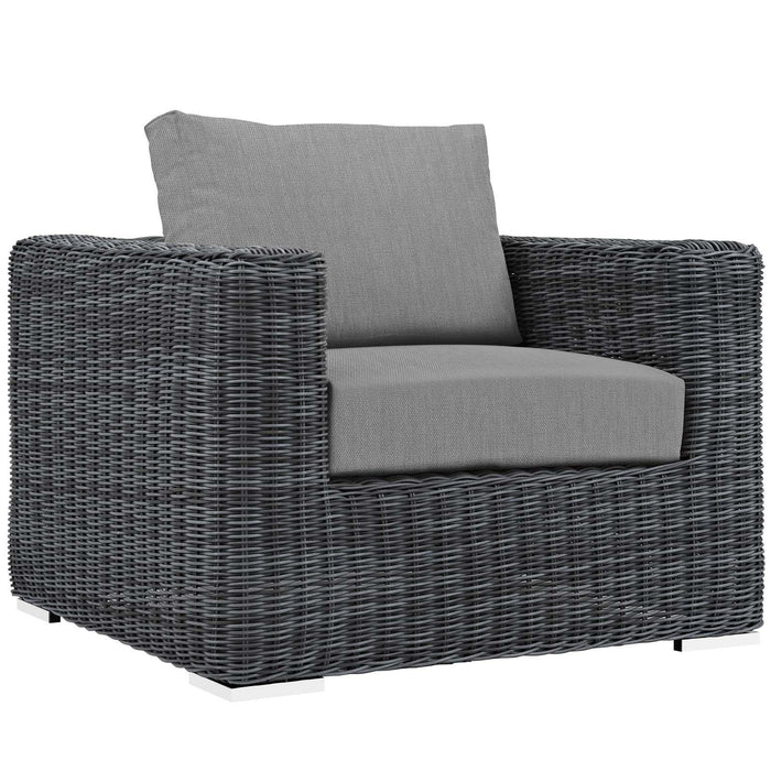 Summon 3 Piece Outdoor Patio Sunbrella� Sectional Set