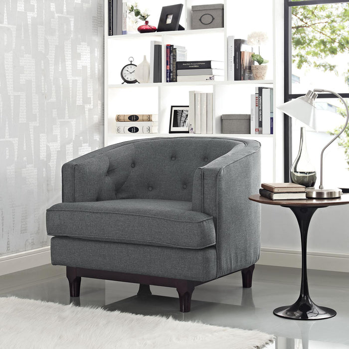 Coast Upholstered Fabric Armchair