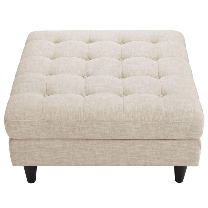 Empress Upholstered Fabric Large Ottoman